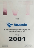 Ocenění nejúspěšnějšího nového prodejce IVT 2001