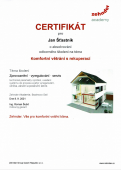 Certifikát pro zprovoznění, vyregulování a servis rekuperace