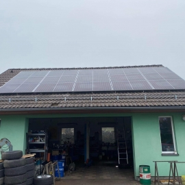 Fotovoltaická elektrárna - šikmá střecha